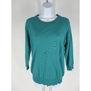 J.Crew Tippi Crewneck Teal Sweater